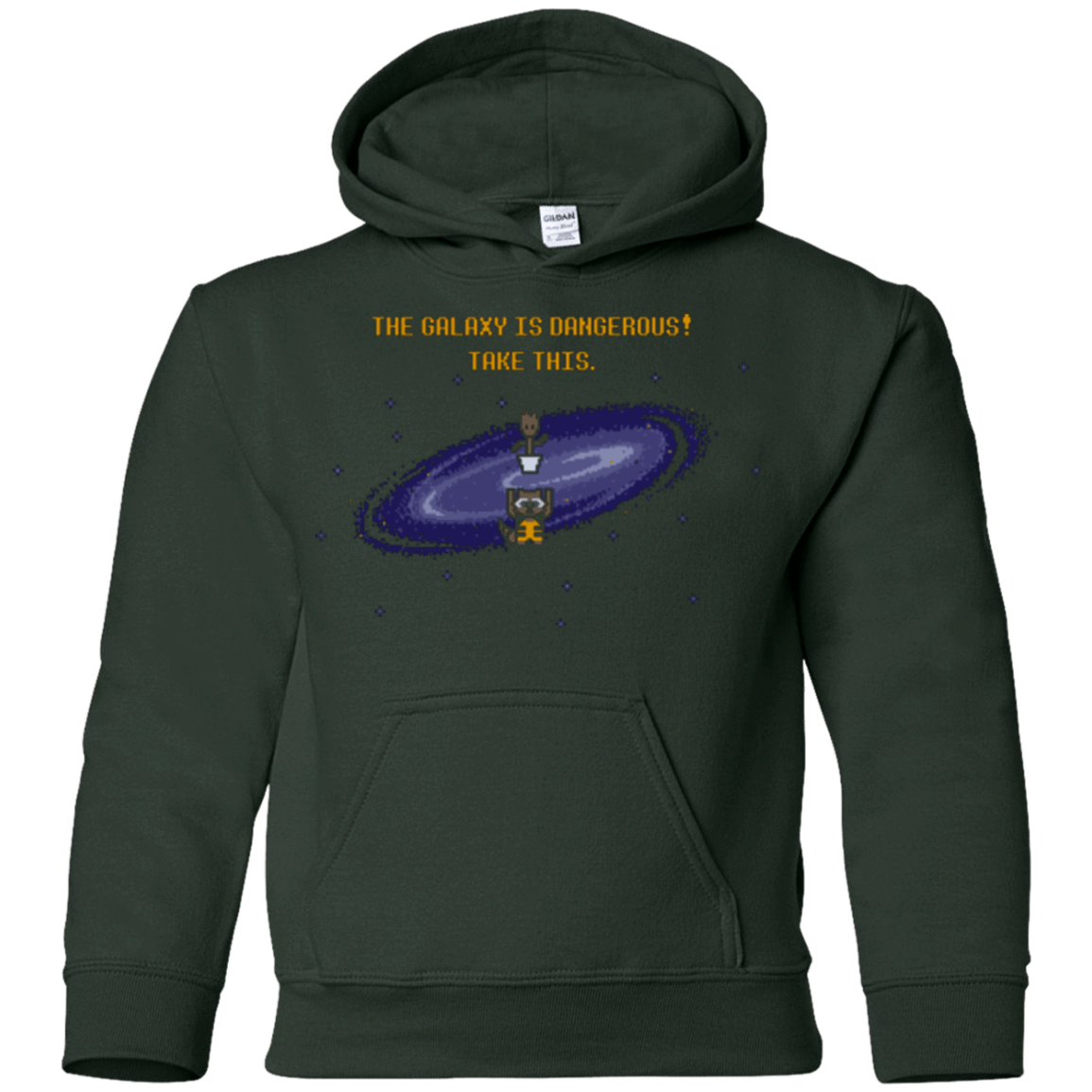 Sweatshirts Forest Green / YS The Galaxy is Dangerous Youth Hoodie