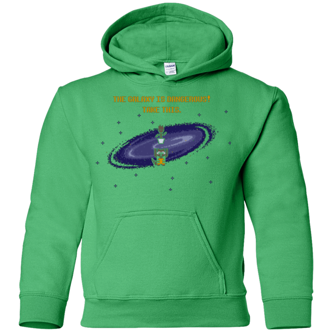 Sweatshirts Irish Green / YS The Galaxy is Dangerous Youth Hoodie