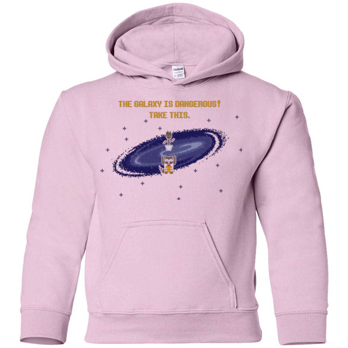 Sweatshirts Light Pink / YS The Galaxy is Dangerous Youth Hoodie