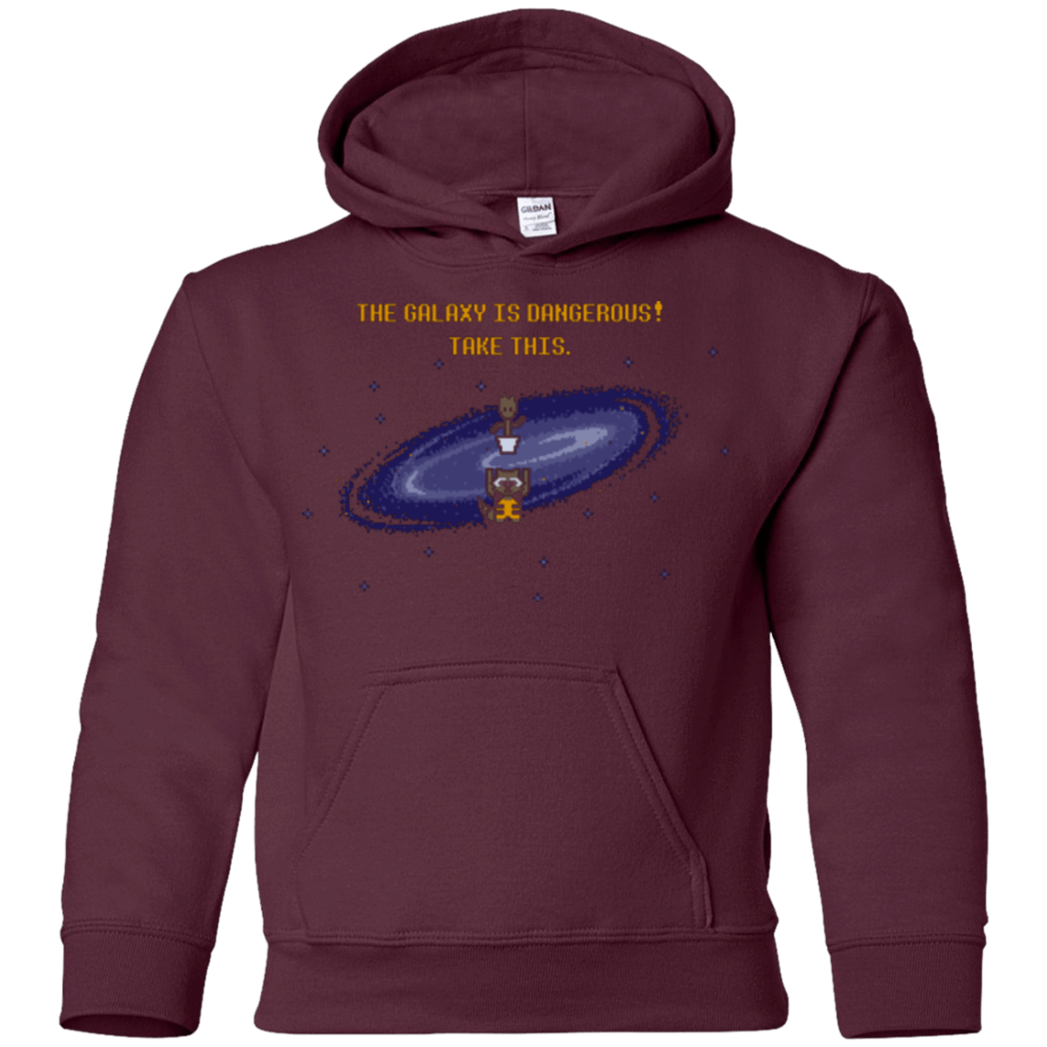 Sweatshirts Maroon / YS The Galaxy is Dangerous Youth Hoodie
