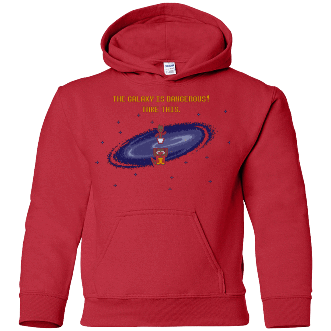 Sweatshirts Red / YS The Galaxy is Dangerous Youth Hoodie