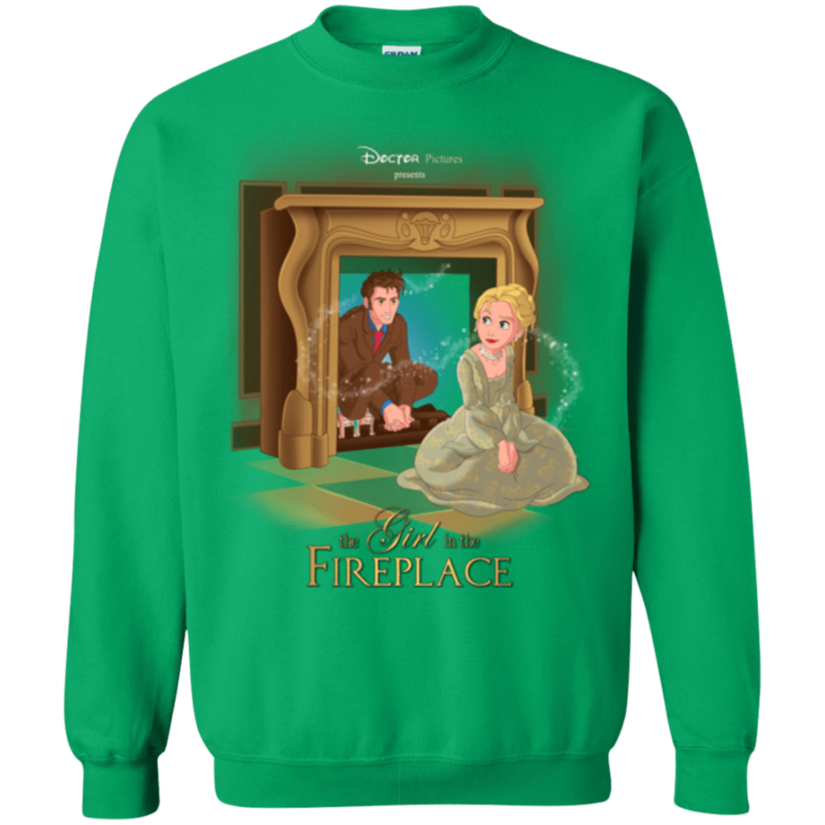 Sweatshirts Irish Green / Small The Girl In The Fireplace Crewneck Sweatshirt