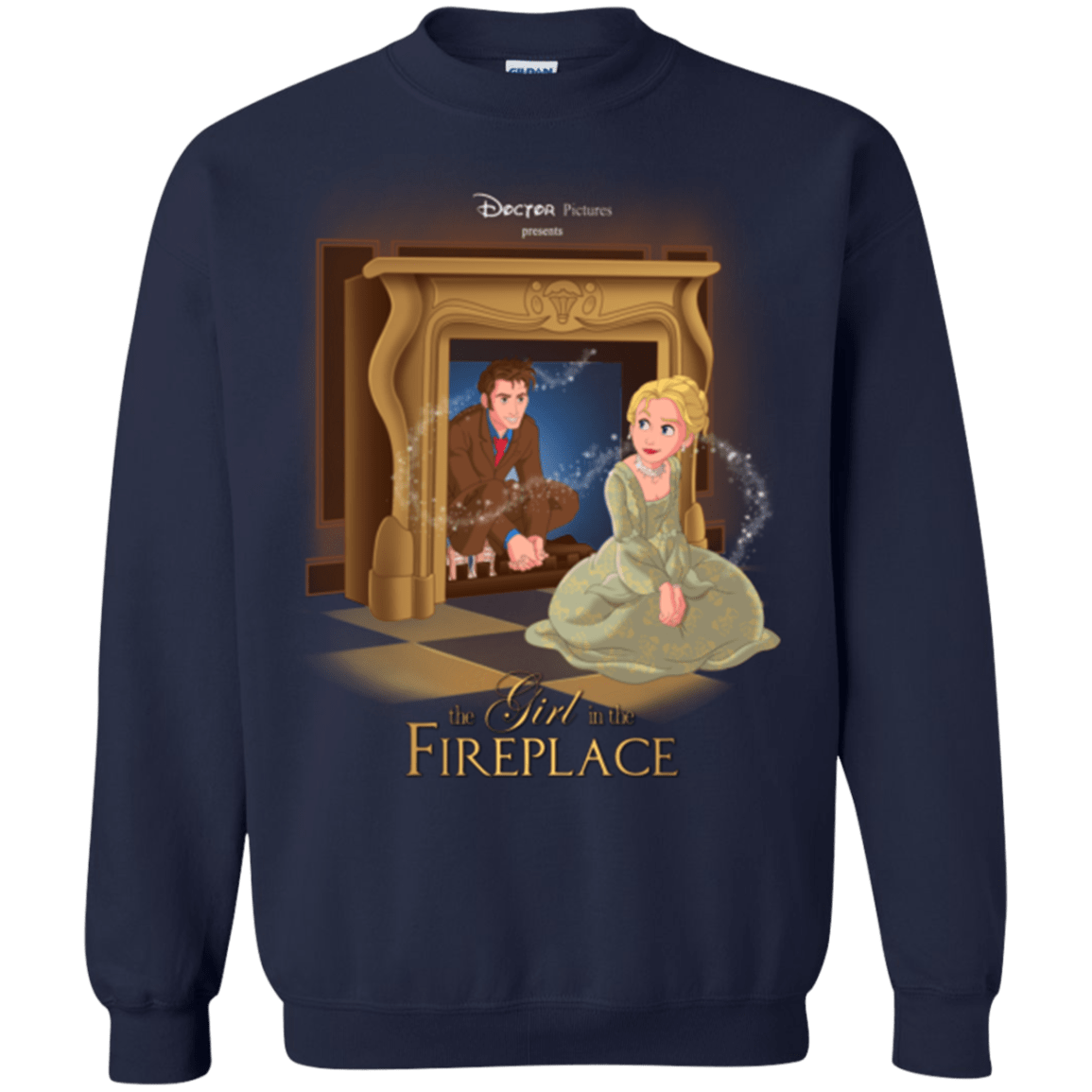 Sweatshirts Navy / Small The Girl In The Fireplace Crewneck Sweatshirt