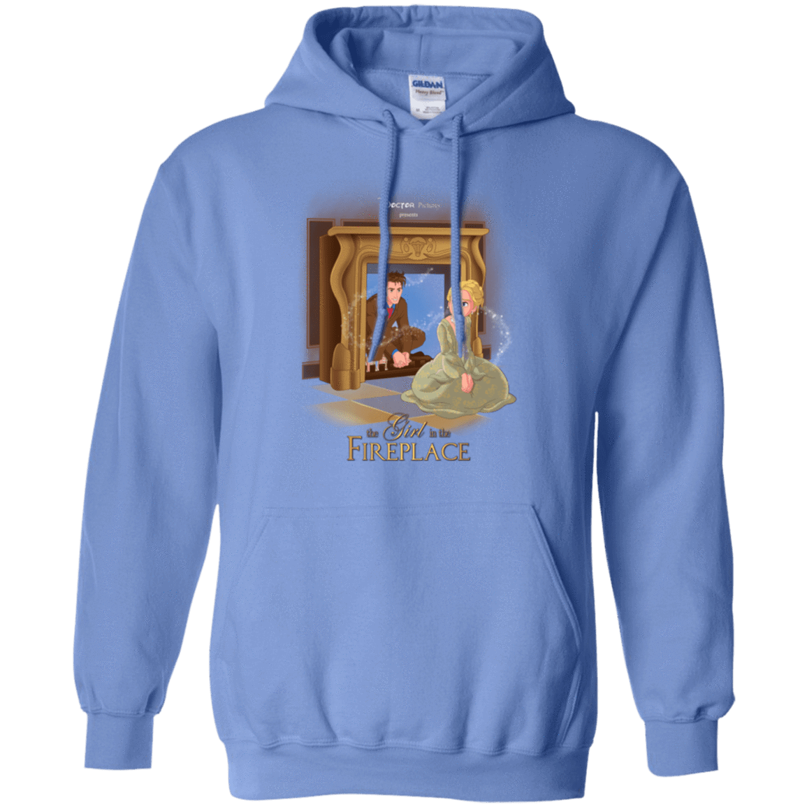 Sweatshirts Carolina Blue / Small The Girl In The Fireplace Pullover Hoodie