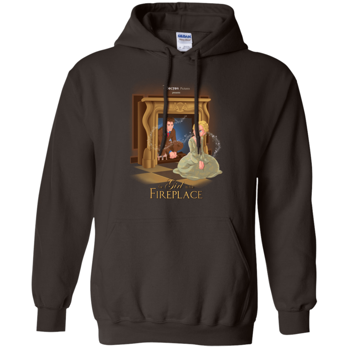 Sweatshirts Dark Chocolate / Small The Girl In The Fireplace Pullover Hoodie