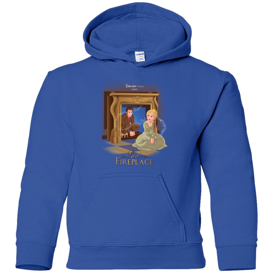 Sweatshirts Royal / YS The Girl In The Fireplace Youth Hoodie