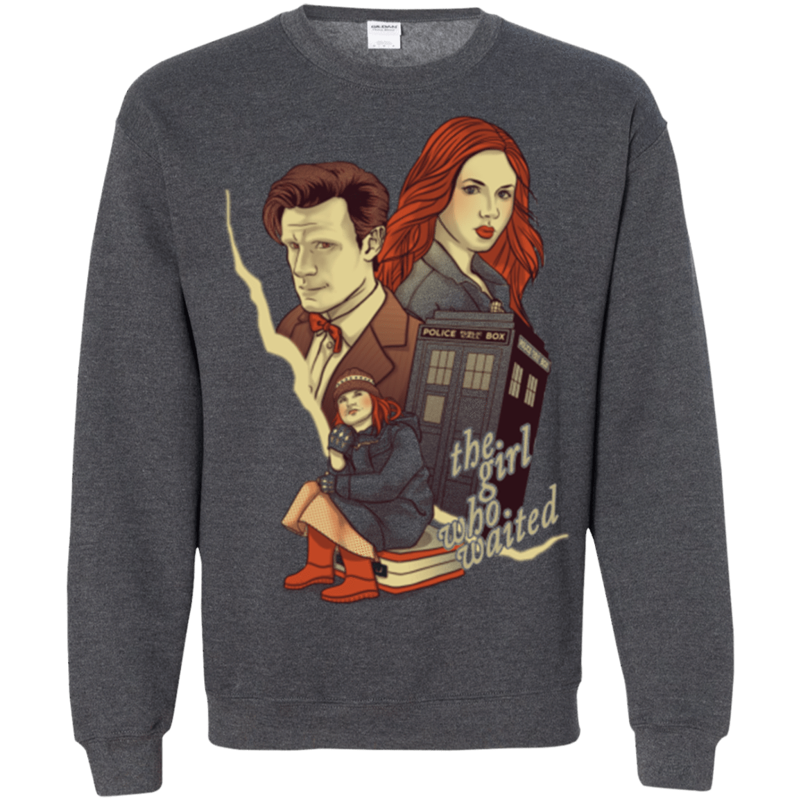 Sweatshirts Dark Heather / Small The Girl who waited Crewneck Sweatshirt