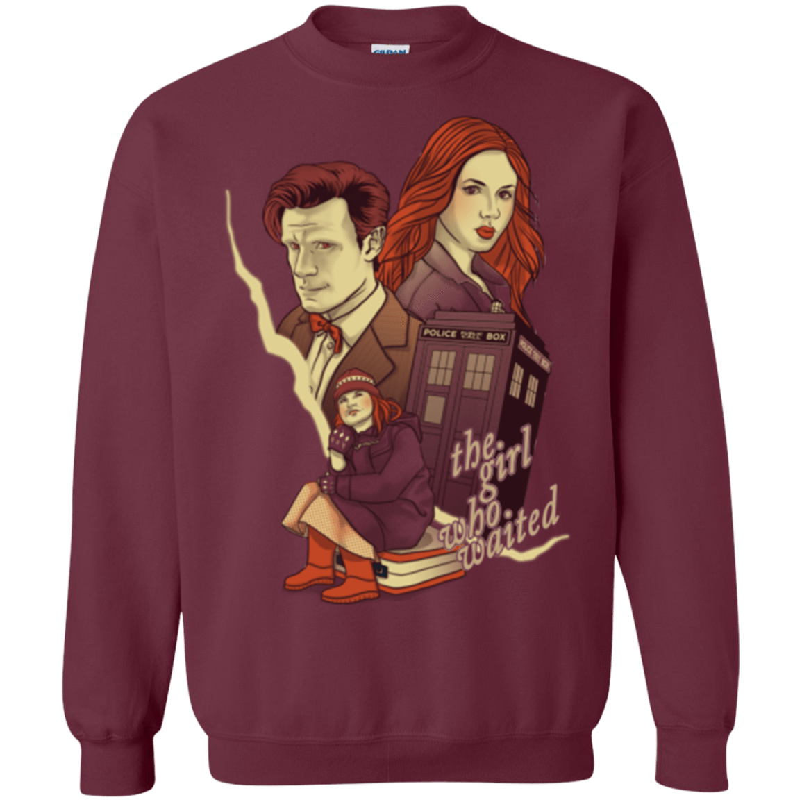 Sweatshirts Maroon / Small The Girl who waited Crewneck Sweatshirt