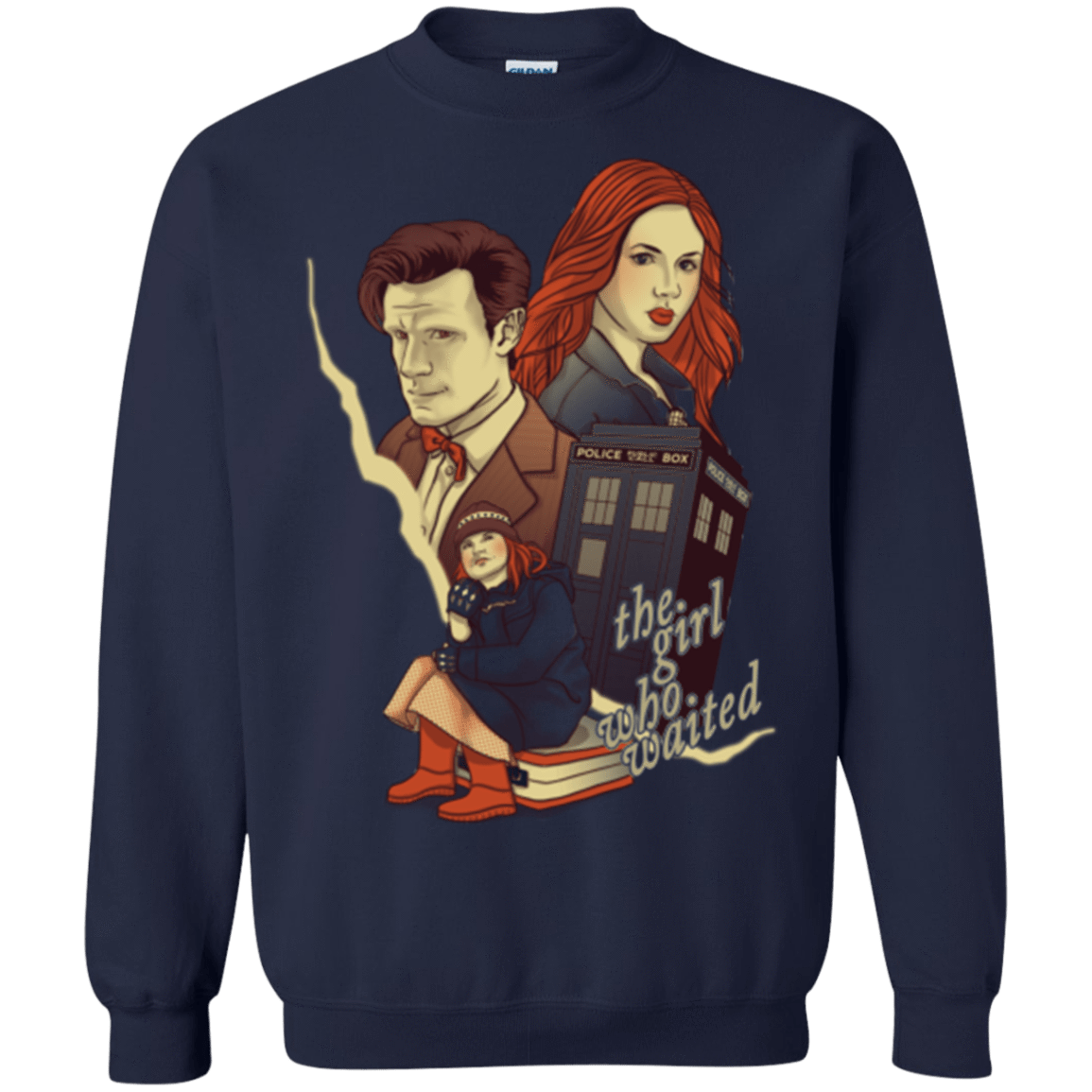 Sweatshirts Navy / Small The Girl who waited Crewneck Sweatshirt