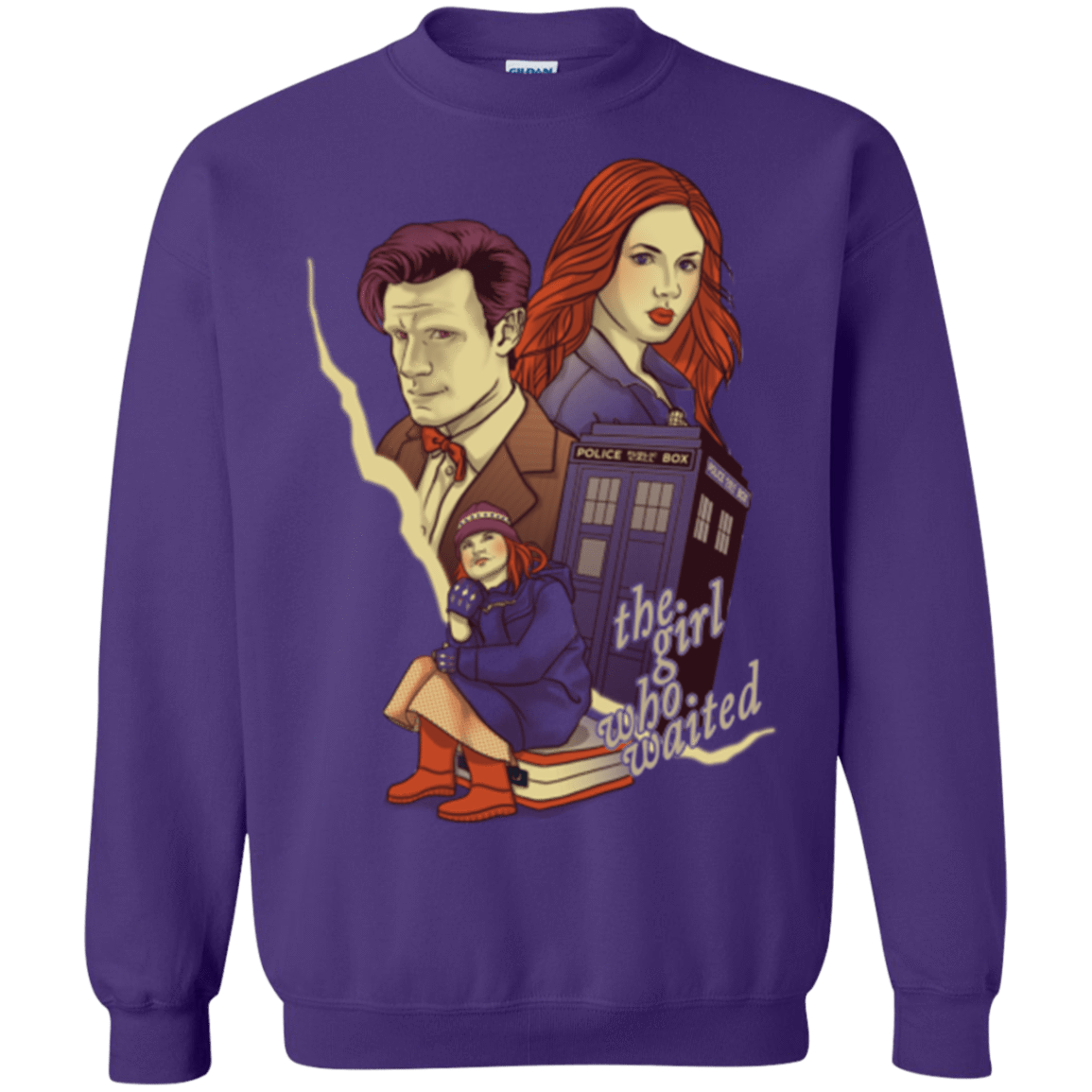 Sweatshirts Purple / Small The Girl who waited Crewneck Sweatshirt