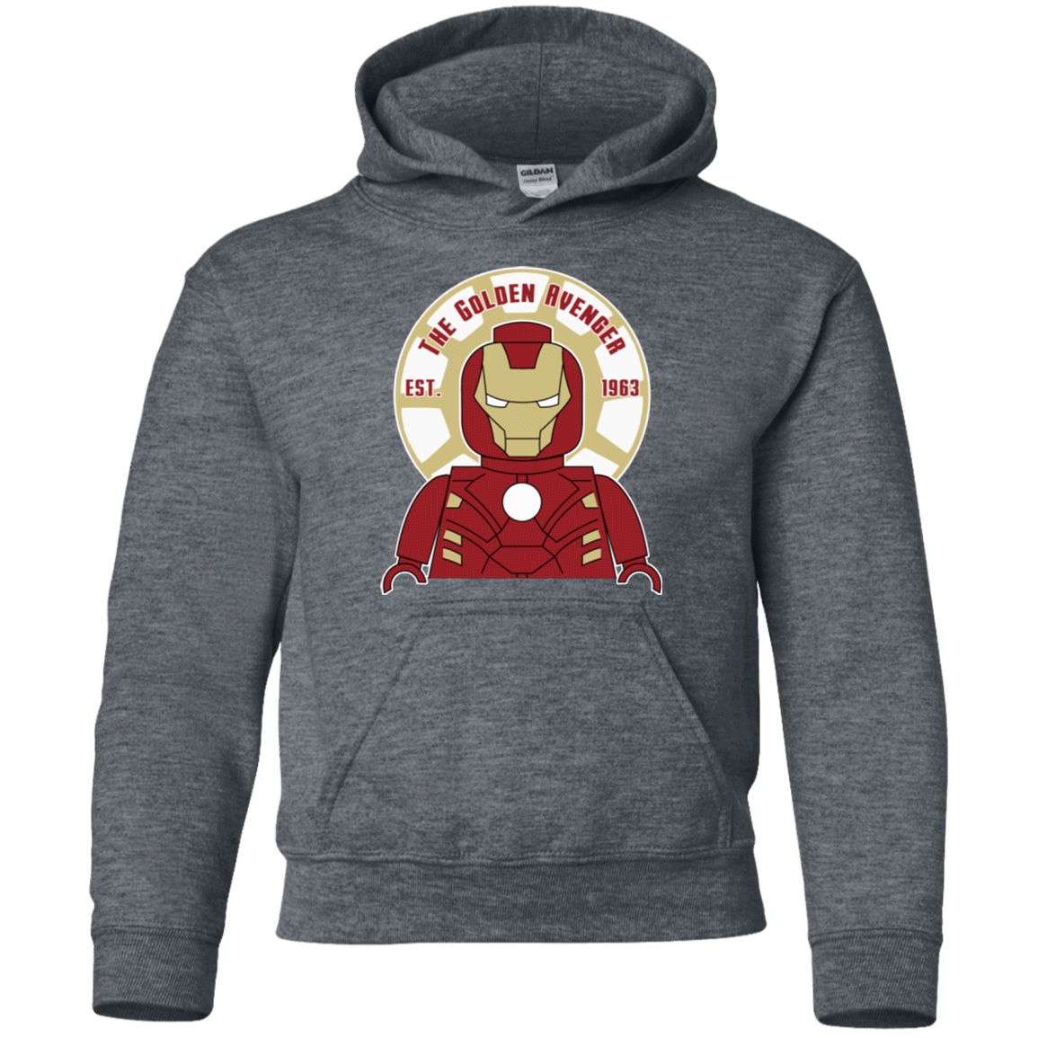 Sweatshirts Dark Heather / YS The Golden Avenger Youth Hoodie