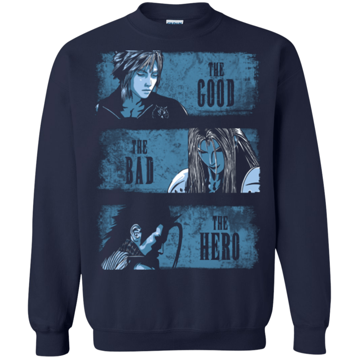 Sweatshirts Navy / Small The Good the Bad and the Hero Crewneck Sweatshirt