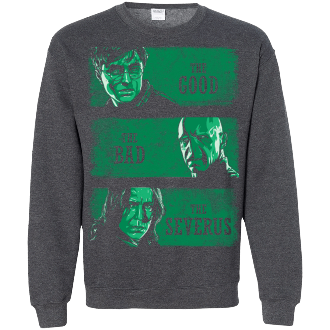 Sweatshirts Dark Heather / Small The Good the Bad and the Severus Crewneck Sweatshirt