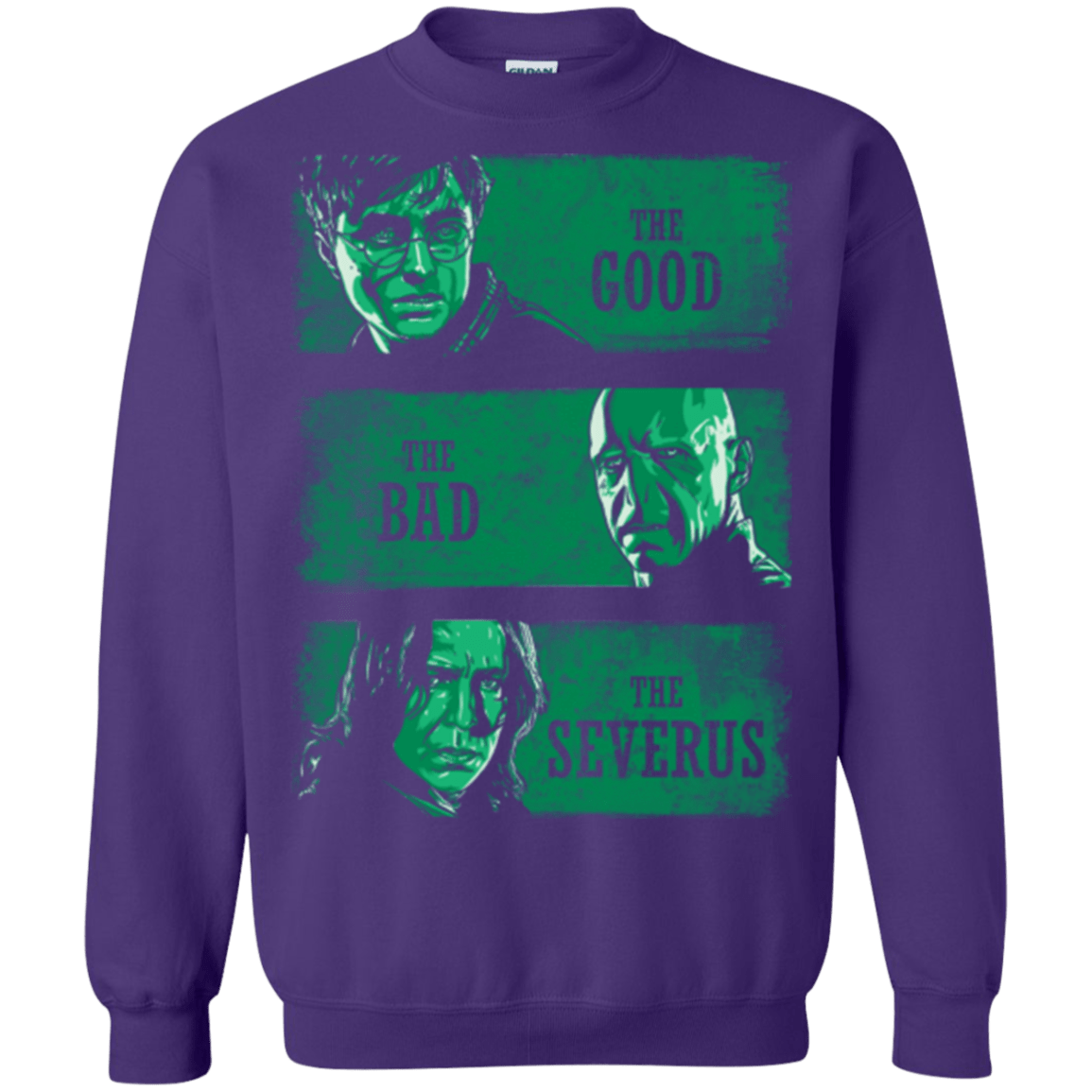 Sweatshirts Purple / Small The Good the Bad and the Severus Crewneck Sweatshirt