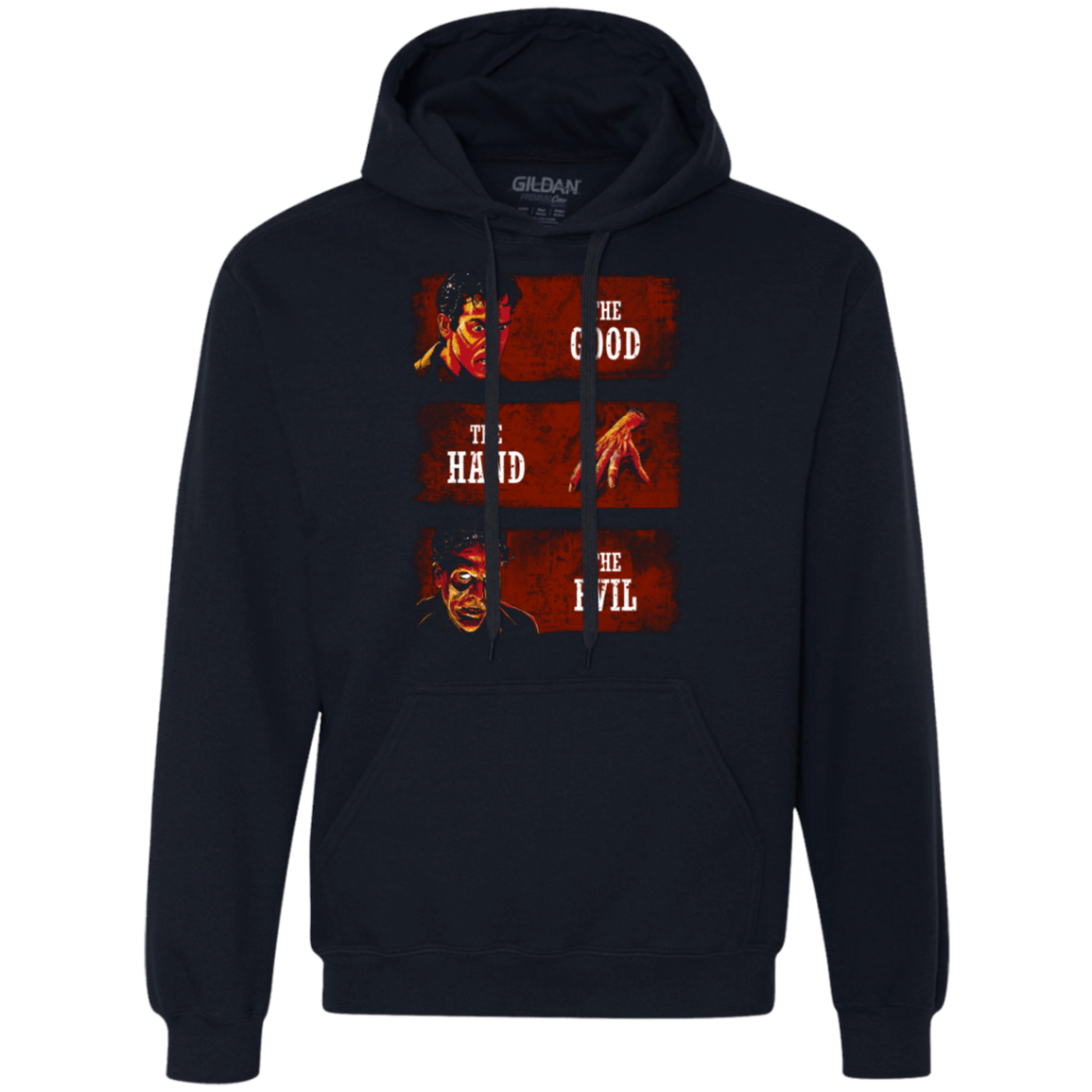 Sweatshirts Navy / Small The Good the Hand and the Evil Premium Fleece Hoodie