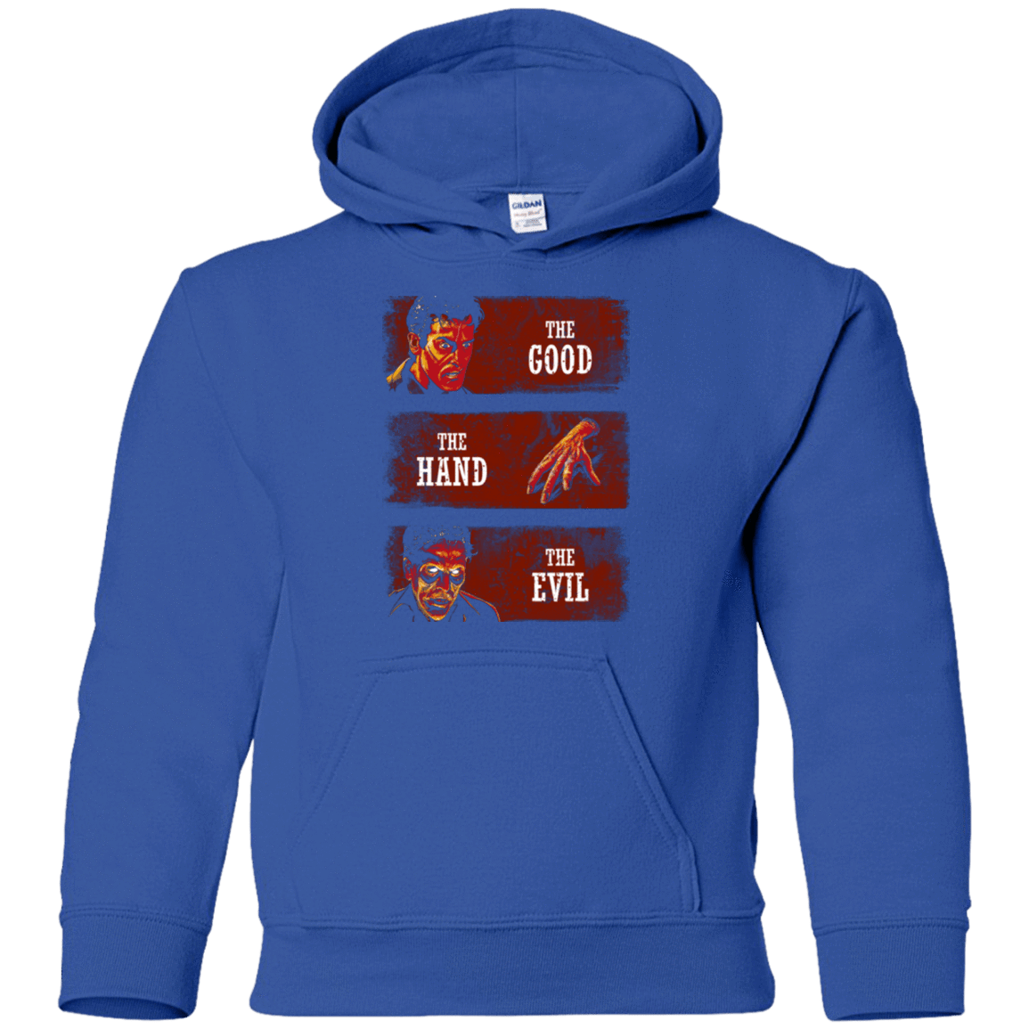 Sweatshirts Royal / YS The Good the Hand and the Evil Youth Hoodie