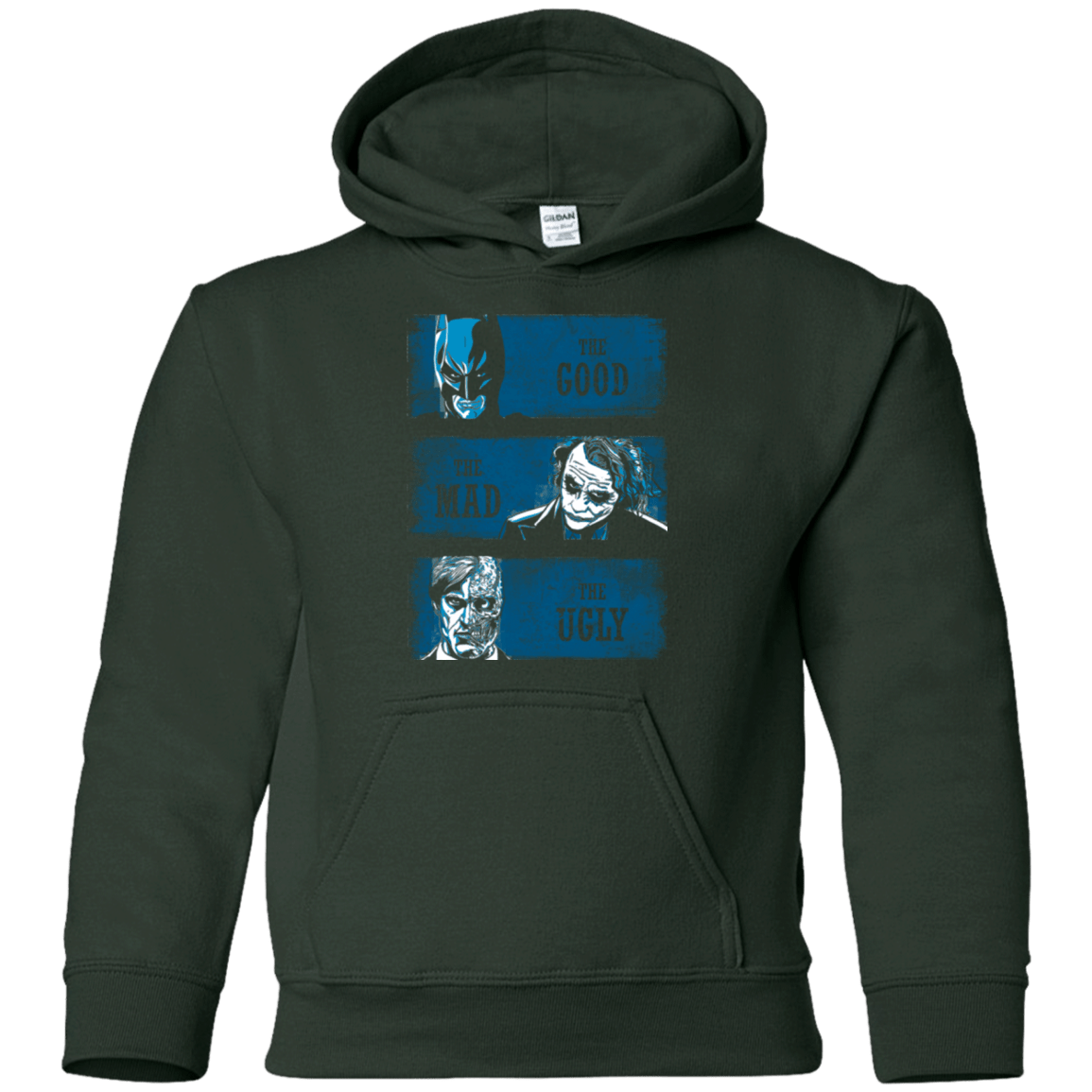 Sweatshirts Forest Green / YS The Good the Mad and the Ugly Youth Hoodie
