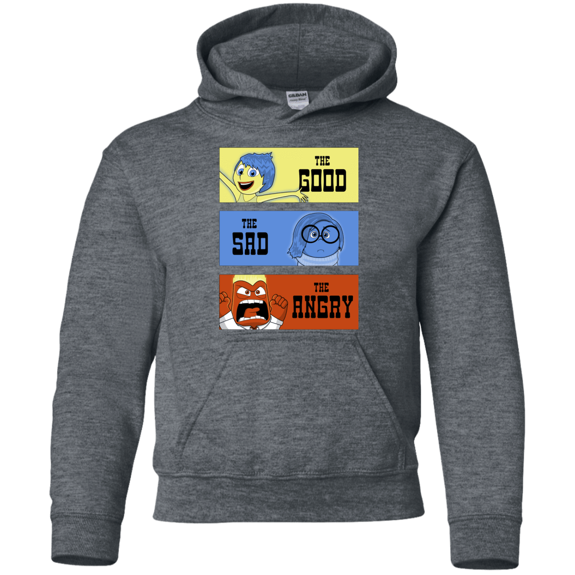 Sweatshirts Dark Heather / YS The Good, the Sad & the Angry Youth Hoodie