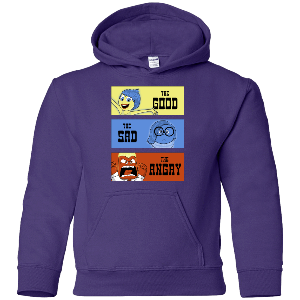 Sweatshirts Purple / YS The Good, the Sad & the Angry Youth Hoodie