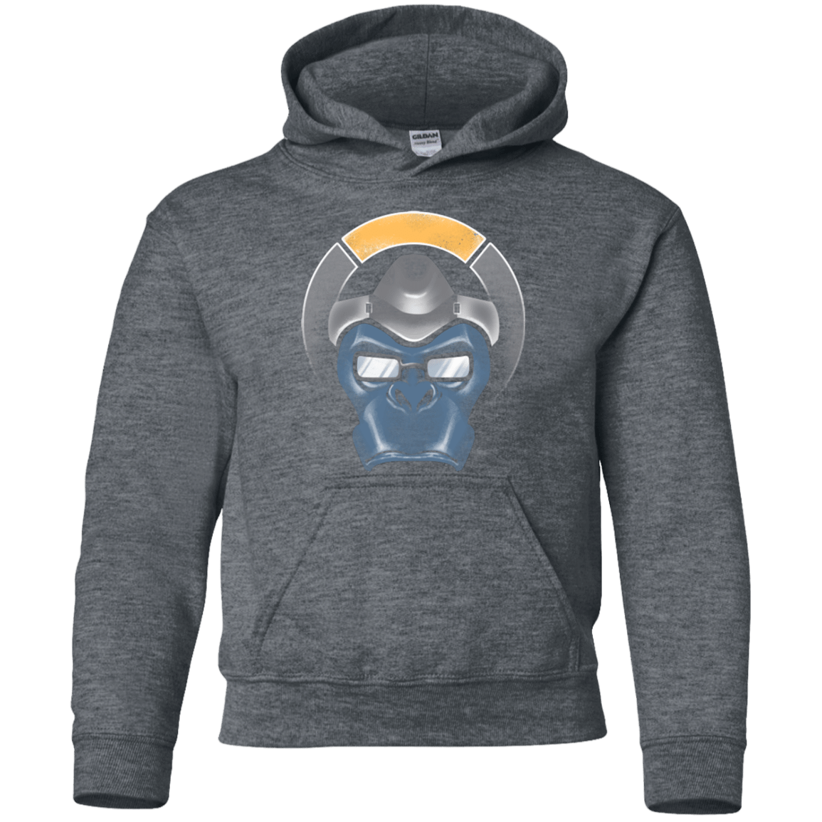 Sweatshirts Dark Heather / YS The Gorilla Youth Hoodie