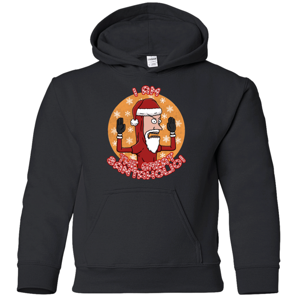 Sweatshirts Black / YS The Great Santaholio Youth Hoodie