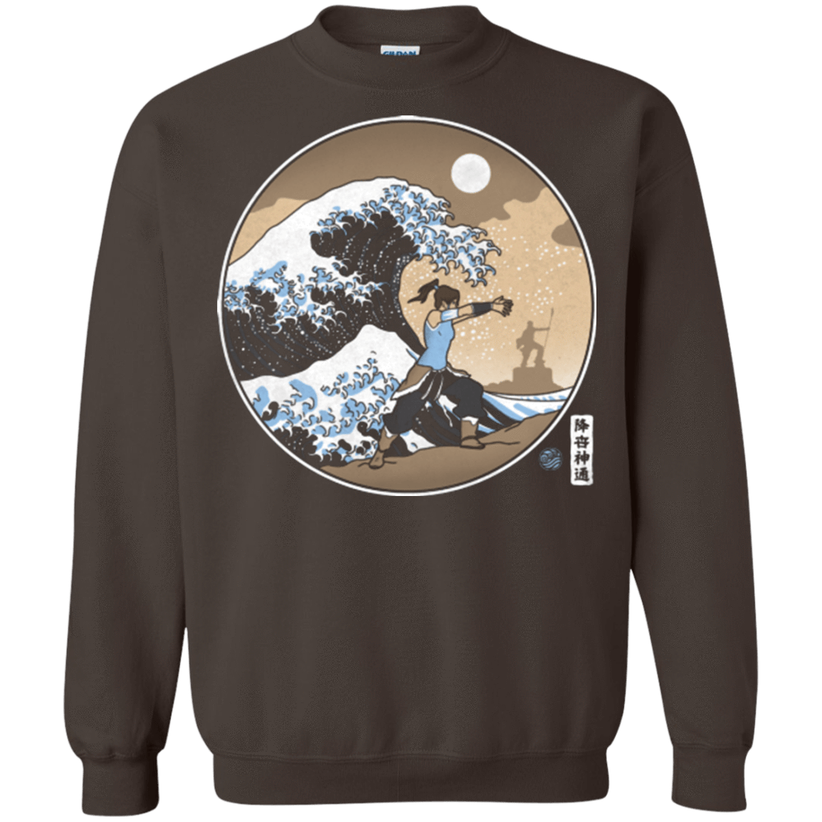 Sweatshirts Dark Chocolate / Small The Great Wave of Republic City Crewneck Sweatshirt