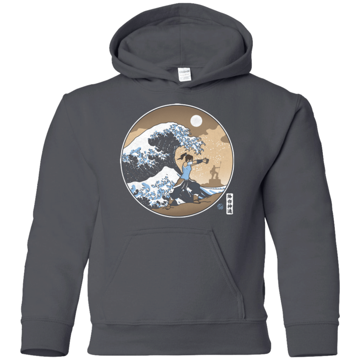 Sweatshirts Charcoal / YS The Great Wave of Republic City Youth Hoodie