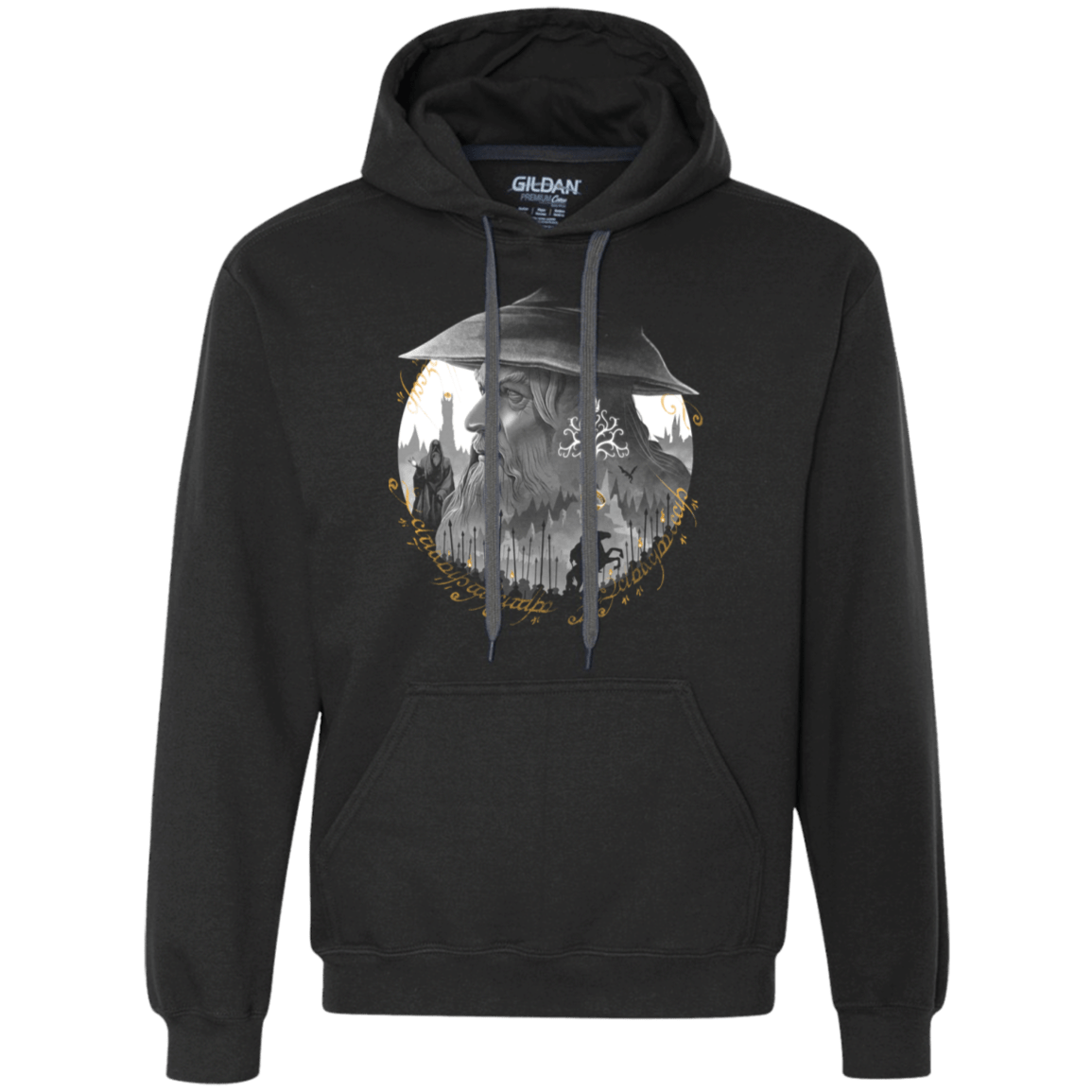 Sweatshirts Black / S The Grey Wizard Premium Fleece Hoodie