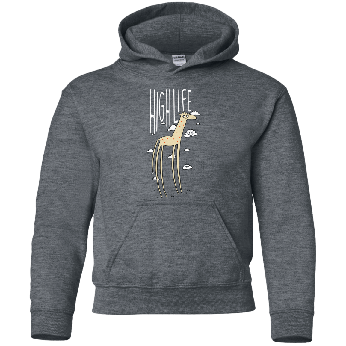 Sweatshirts Dark Heather / YS The High Life Youth Hoodie