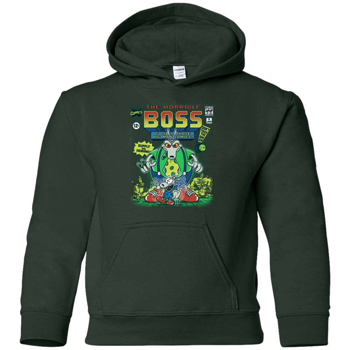 Sweatshirts Forest Green / YS The Horrible Boss Youth Hoodie