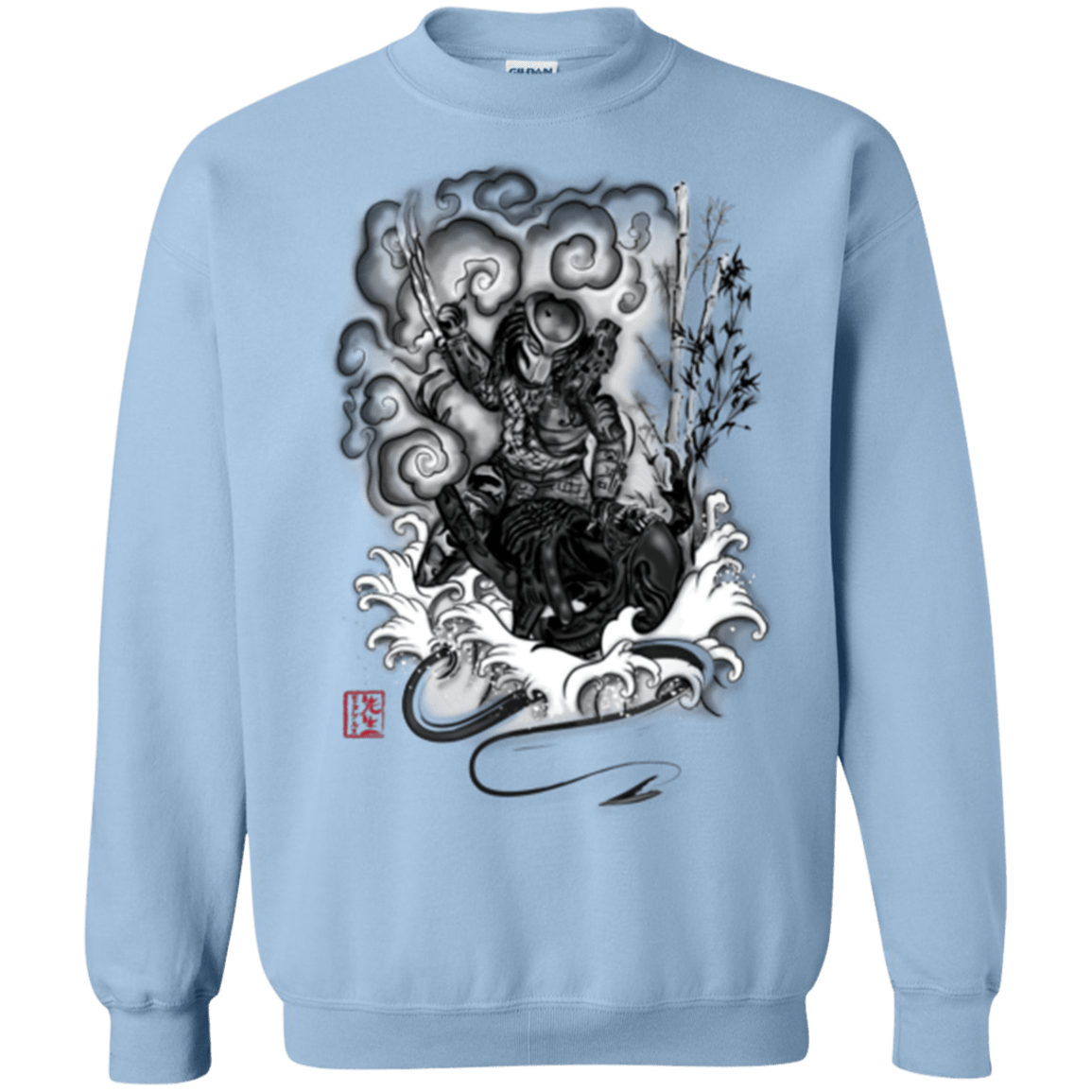 Sweatshirts Light Blue / Small The hunter and the demon Crewneck Sweatshirt