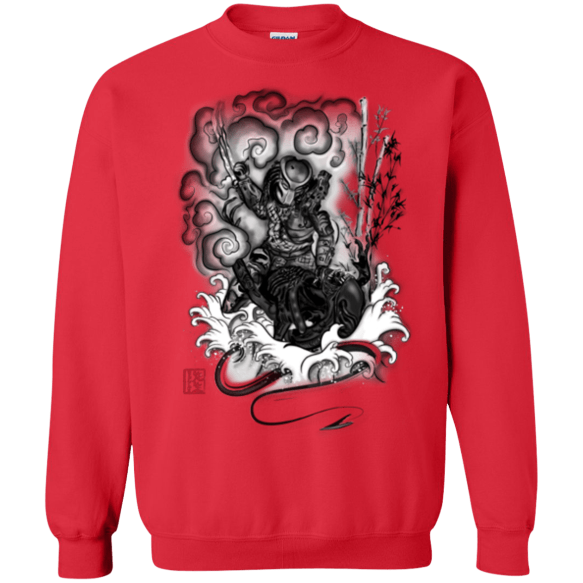 Sweatshirts Red / Small The hunter and the demon Crewneck Sweatshirt