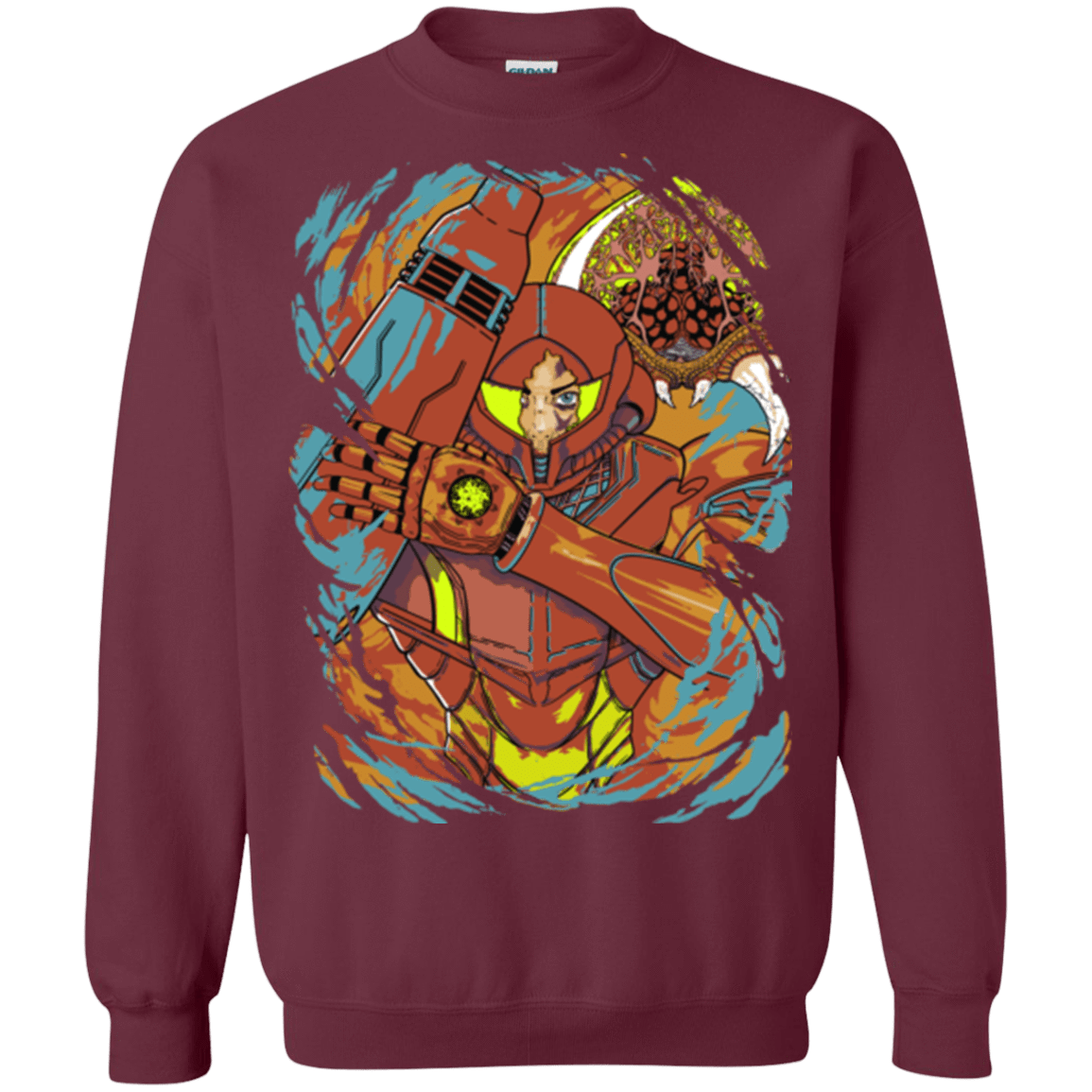 Sweatshirts Maroon / Small The Huntress Crewneck Sweatshirt