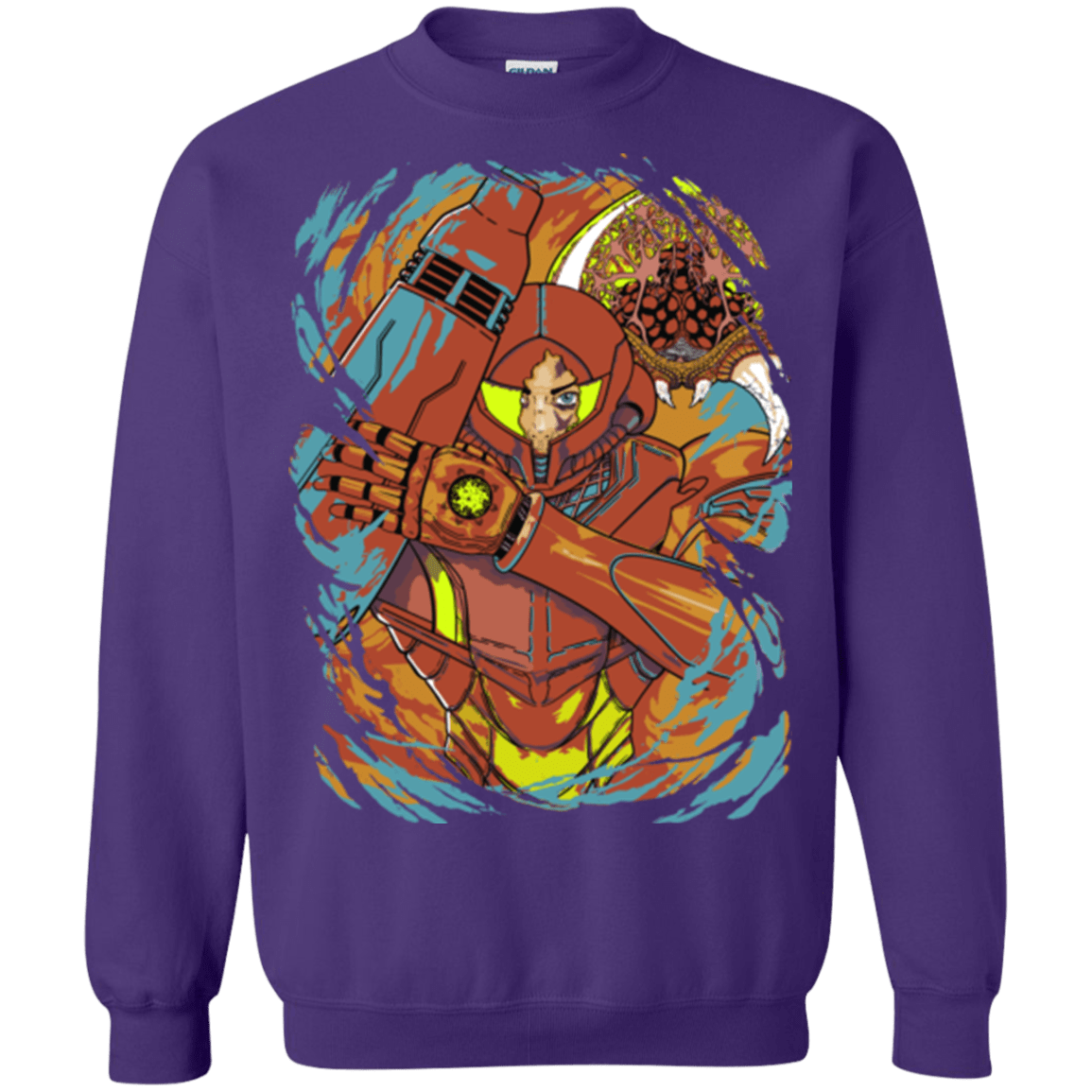 Sweatshirts Purple / Small The Huntress Crewneck Sweatshirt