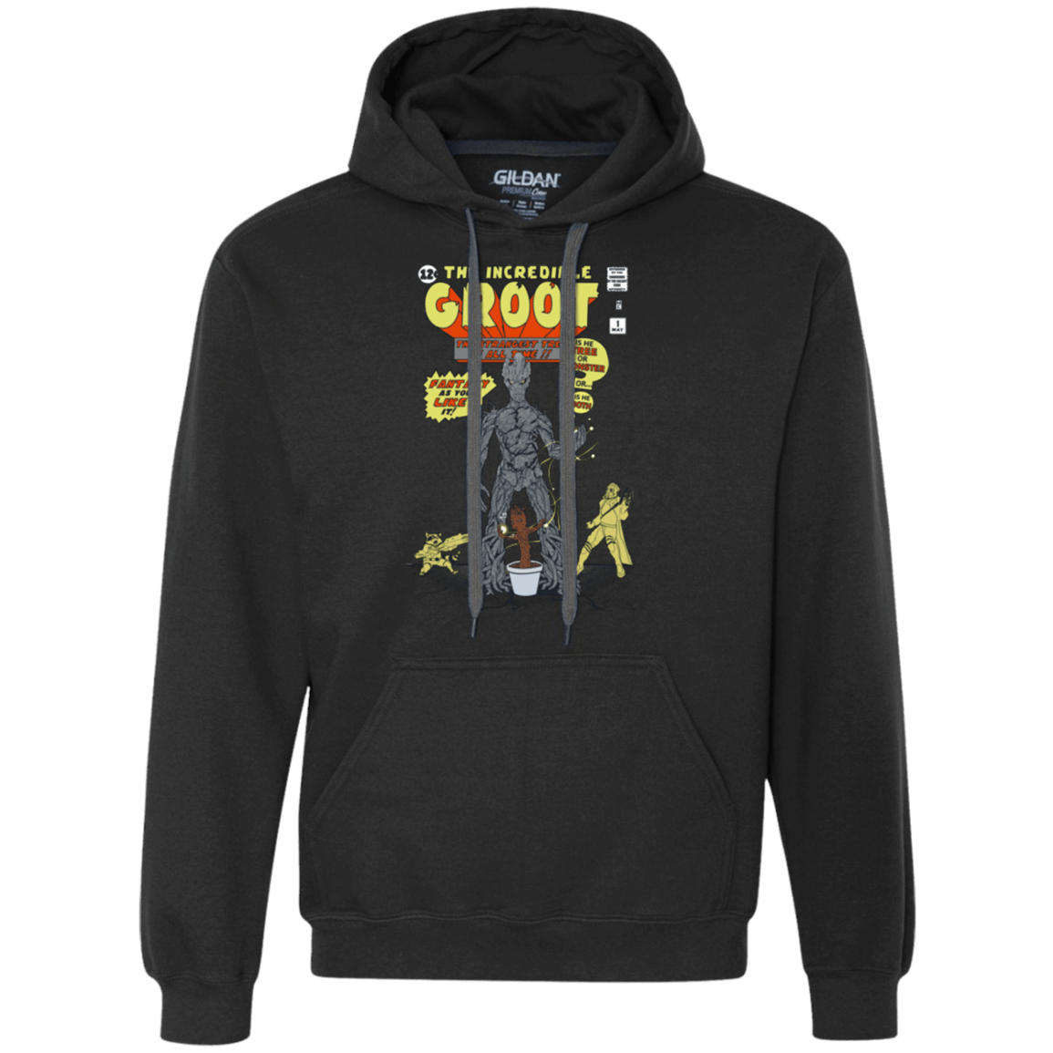 Sweatshirts Black / Small The Incredible Groot Premium Fleece Hoodie