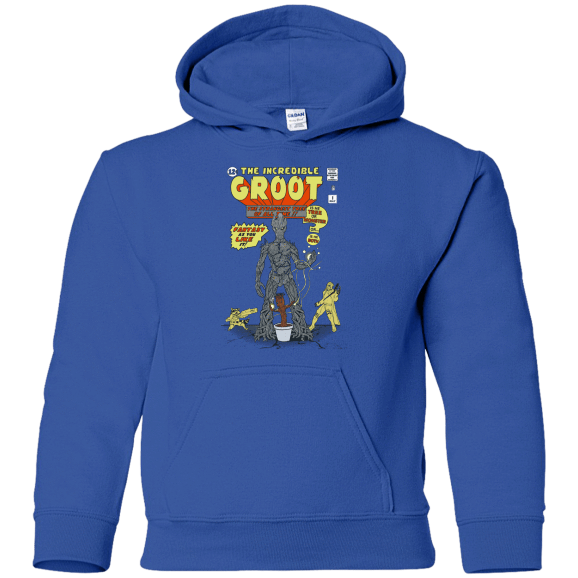 Sweatshirts Royal / YS The Incredible Groot Youth Hoodie
