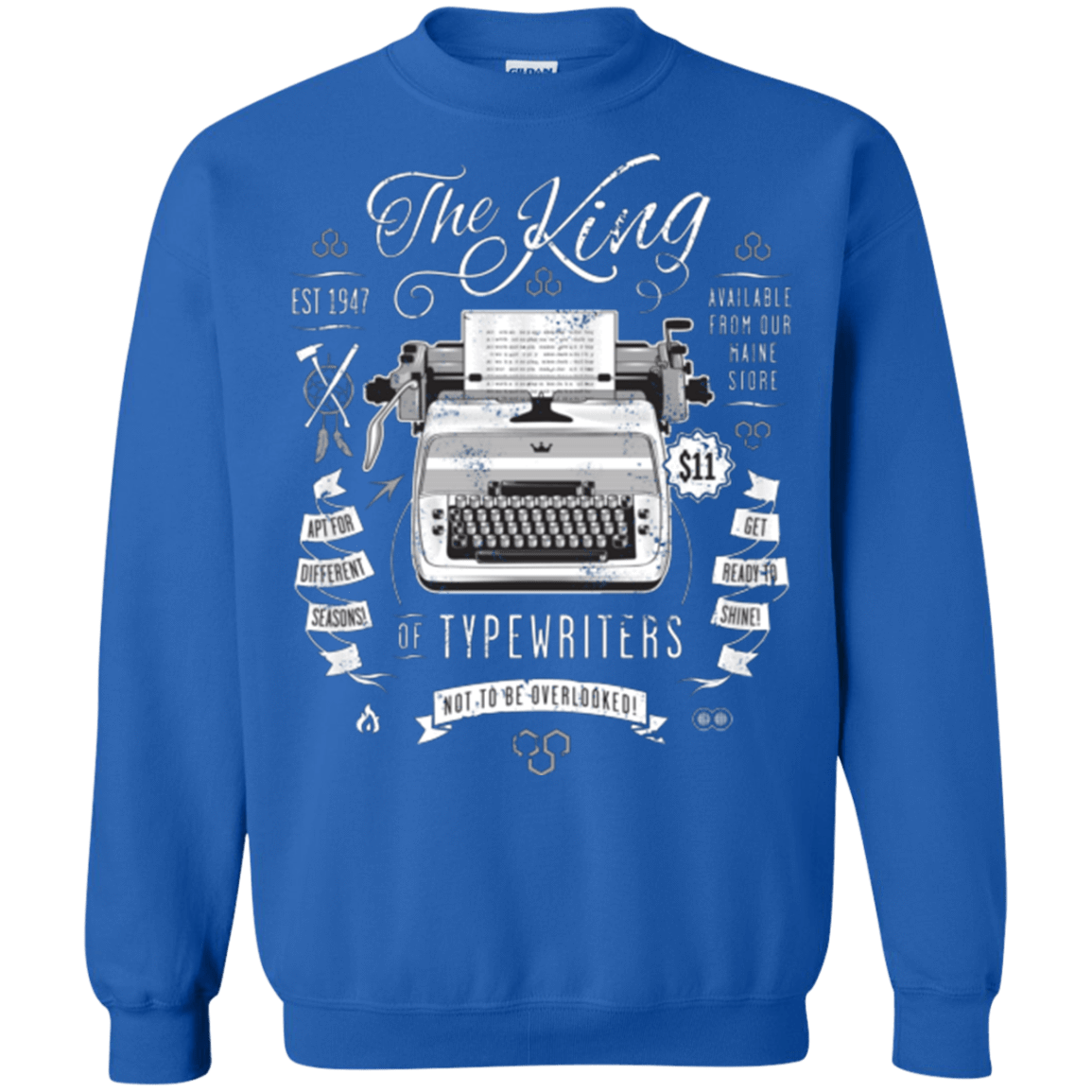 Sweatshirts Royal / Small The King of Typewriters Crewneck Sweatshirt