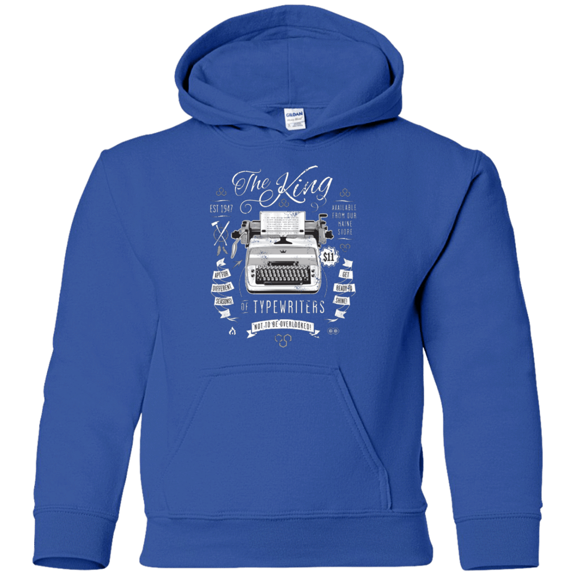 Sweatshirts Royal / YS The King of Typewriters Youth Hoodie