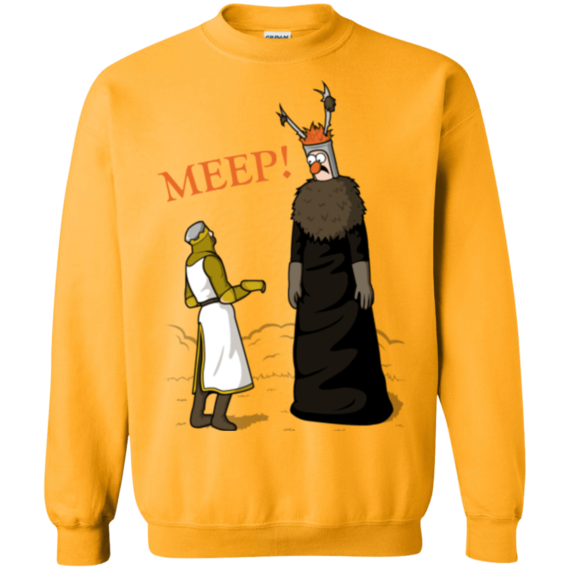 Sweatshirts Gold / Small The Knight Who Says MEEP Crewneck Sweatshirt