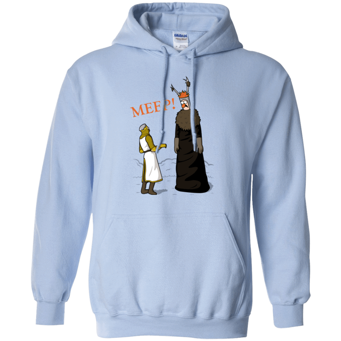 Sweatshirts Light Blue / Small The Knight Who Says MEEP Pullover Hoodie