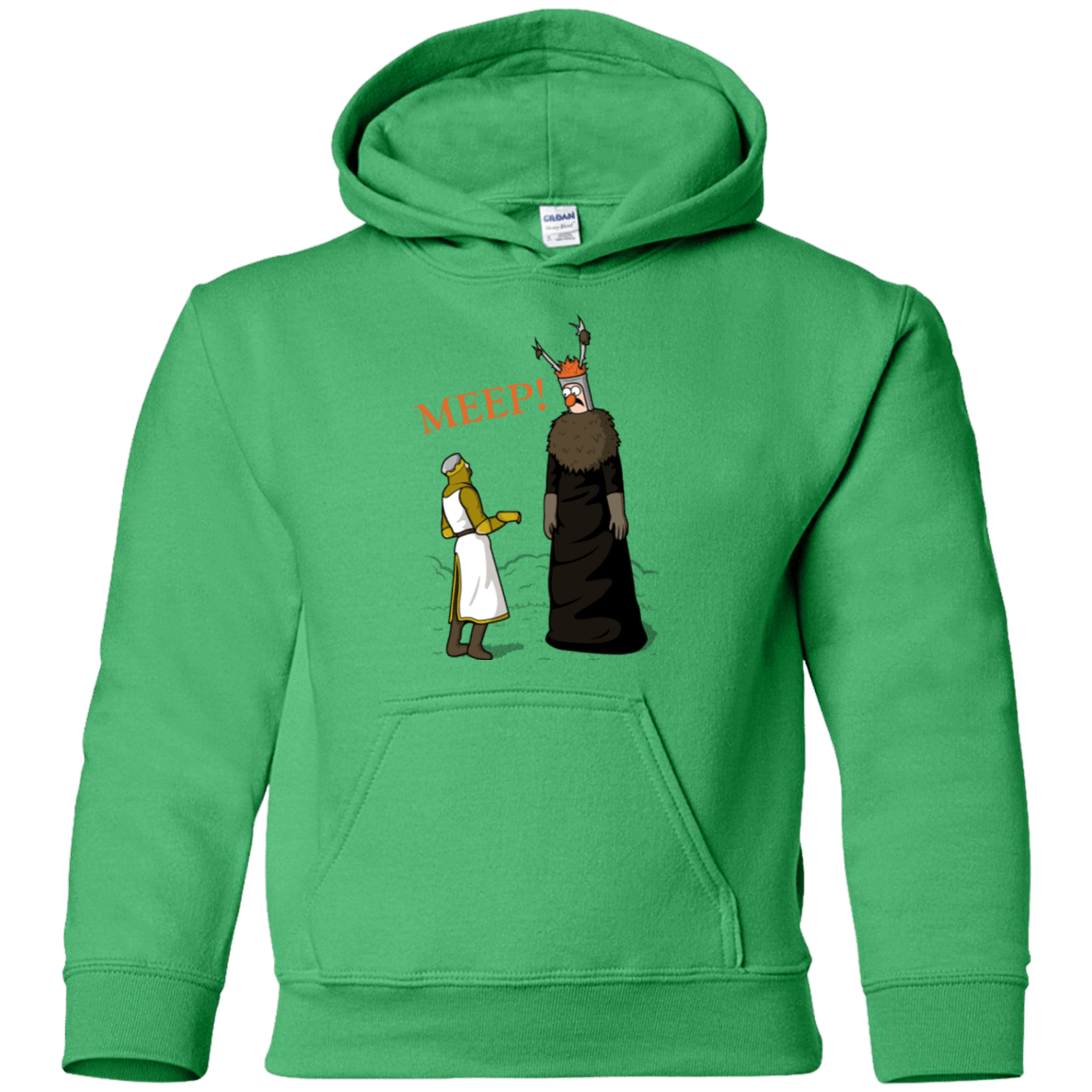 Sweatshirts Irish Green / YS The Knight Who Says MEEP Youth Hoodie