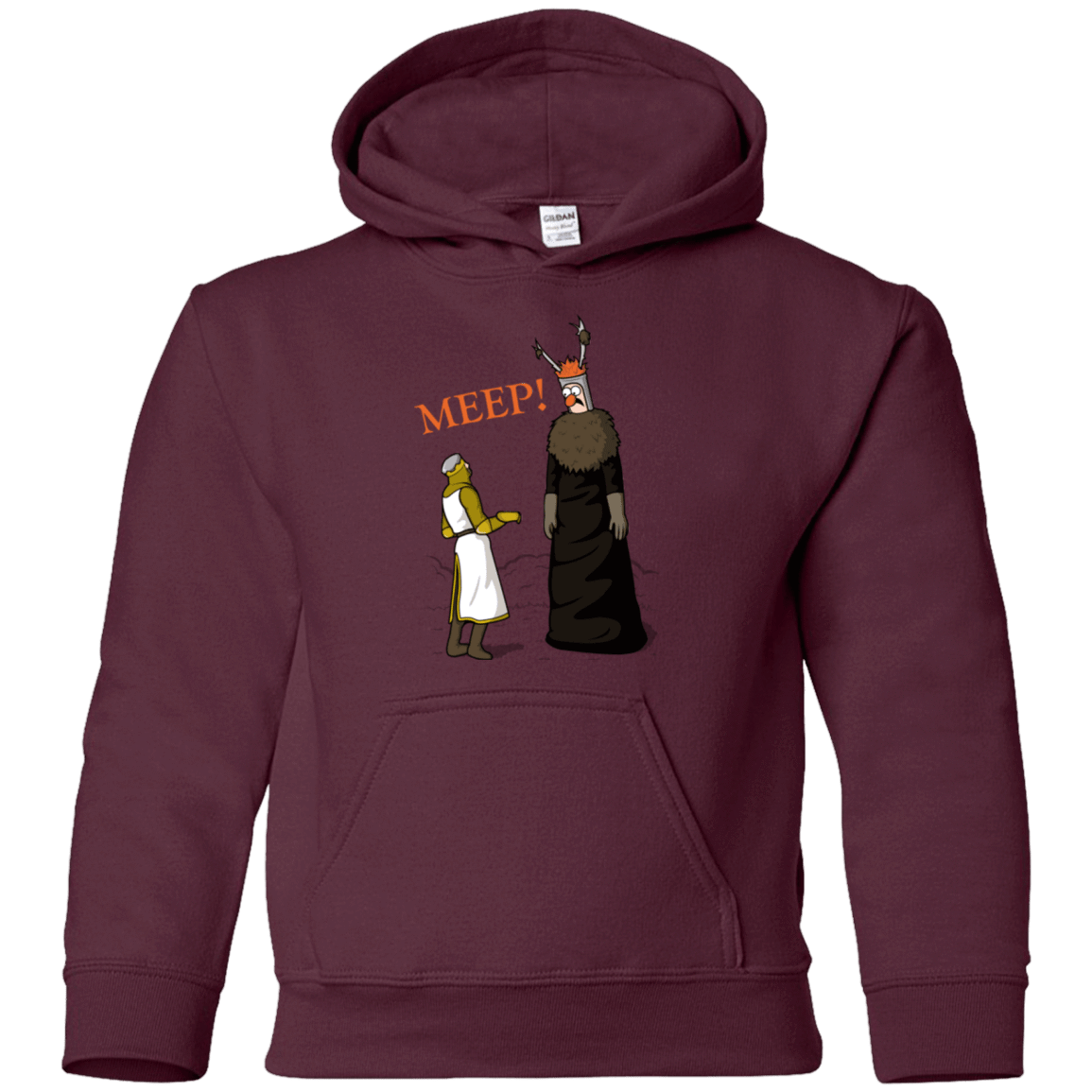 Sweatshirts Maroon / YS The Knight Who Says MEEP Youth Hoodie