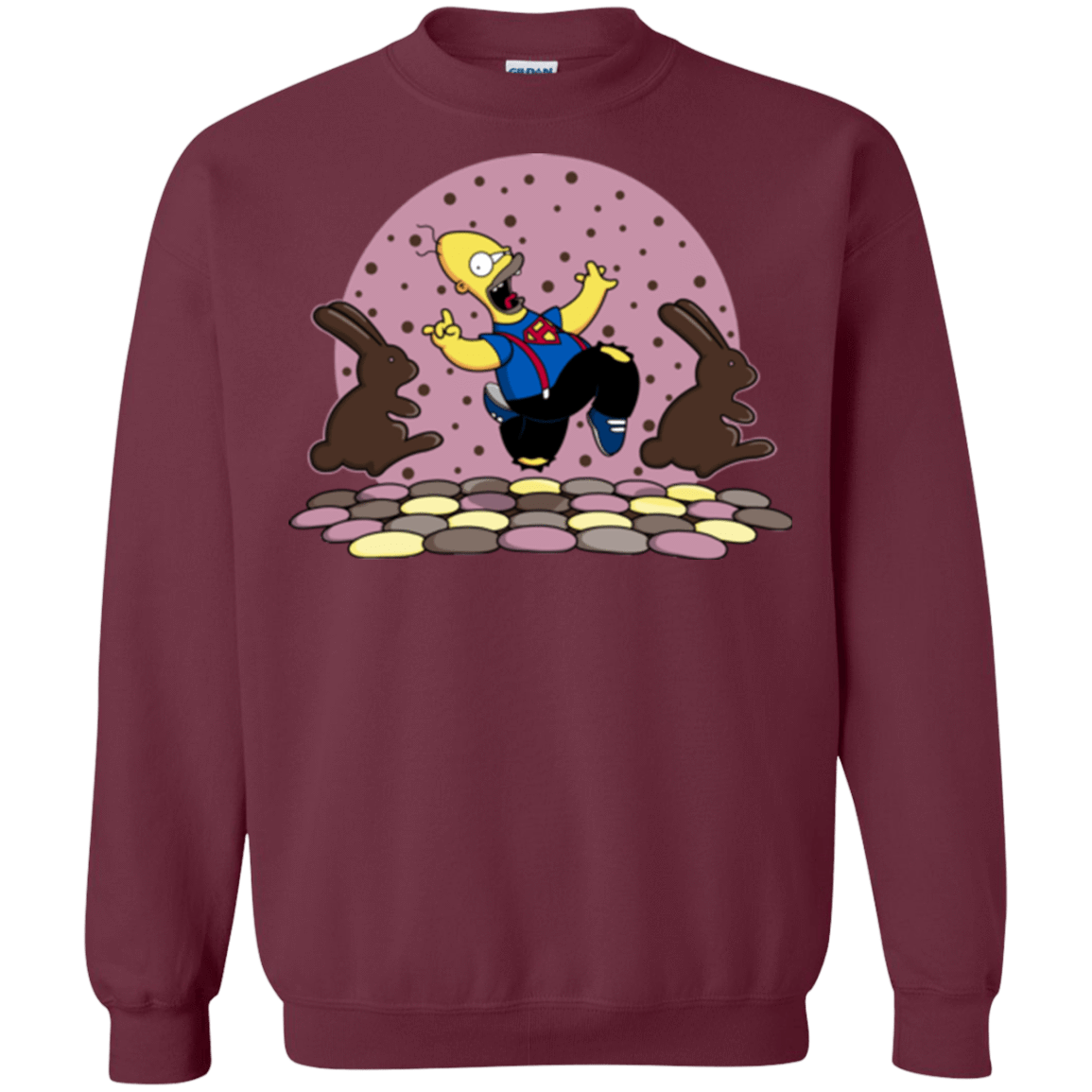 Sweatshirts Maroon / Small The Land of Chocolate Crewneck Sweatshirt