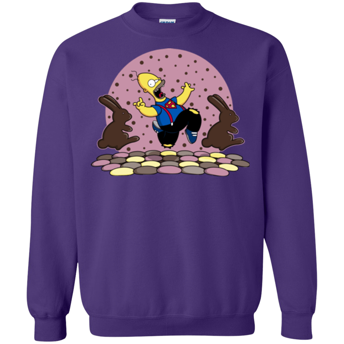 Sweatshirts Purple / Small The Land of Chocolate Crewneck Sweatshirt
