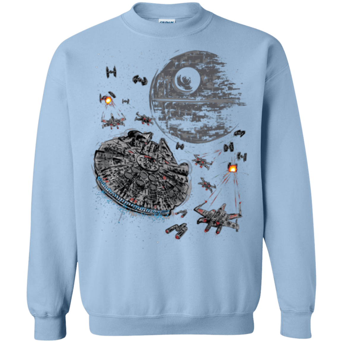 Sweatshirts Light Blue / Small The Last Great Battle Crewneck Sweatshirt
