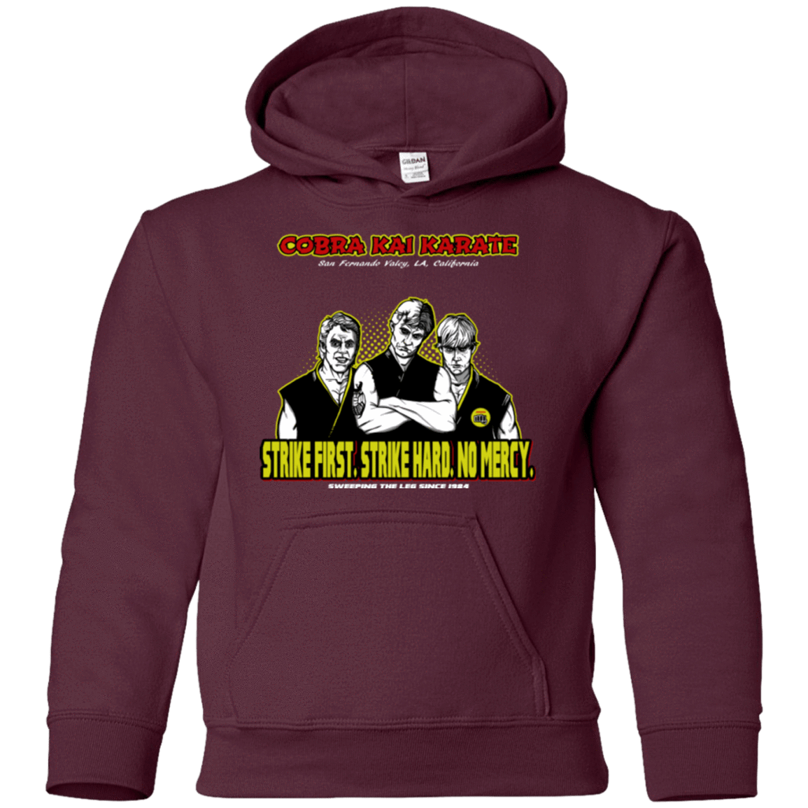 Sweatshirts Maroon / YS The Leg Sweepers Youth Hoodie