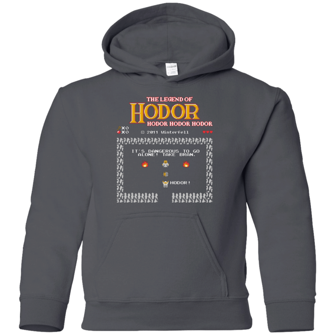 Sweatshirts Charcoal / YS The Legend of Hodor Youth Hoodie