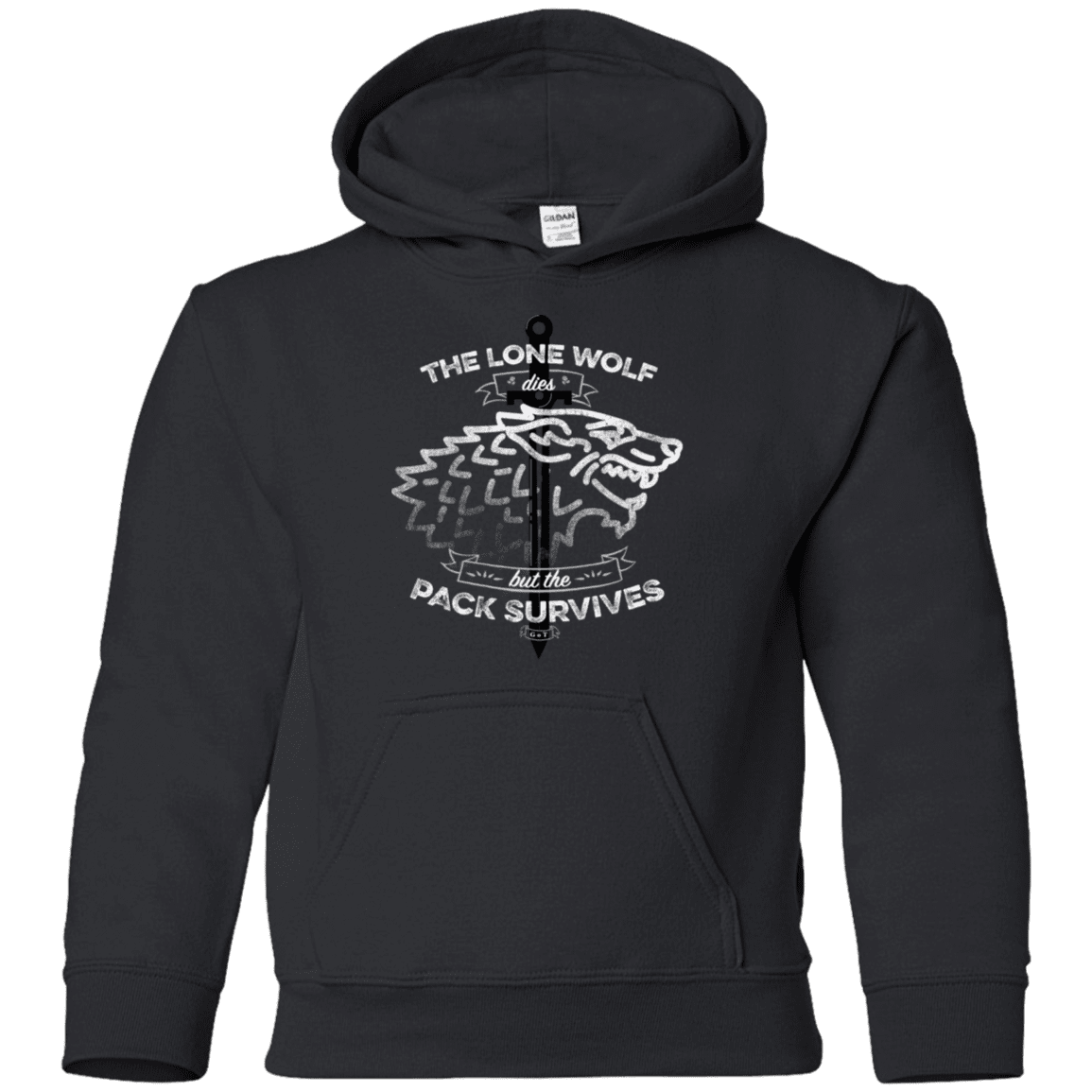 Sweatshirts Black / YS The Lone Wolf Youth Hoodie