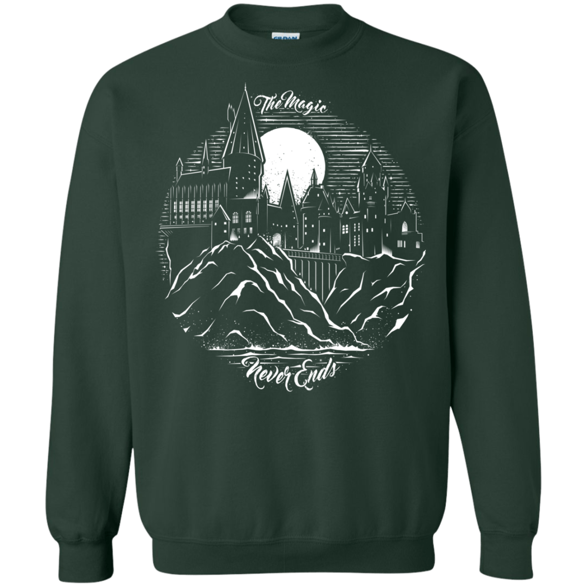 Sweatshirts Forest Green / Small The Magic Never Ends Crewneck Sweatshirt