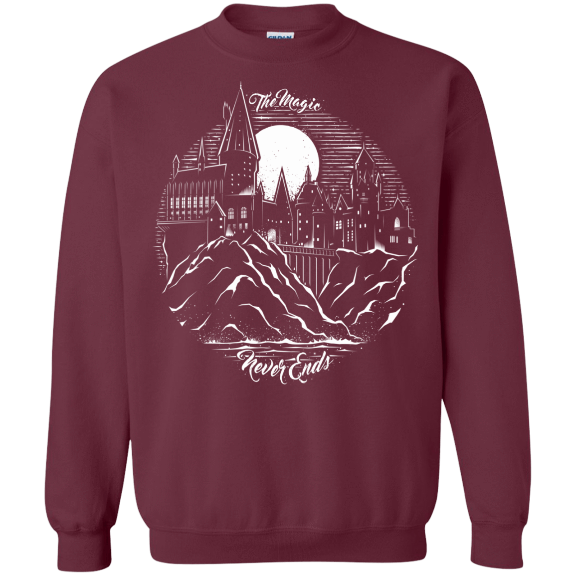 Sweatshirts Maroon / Small The Magic Never Ends Crewneck Sweatshirt